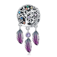 Load image into Gallery viewer, S925 Sterling Silver Tree Of Life Dream Catcher Beads DIY Bracelet Necklace Accessories, Tree Of Life Dream Catcher