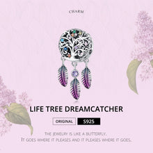 Load image into Gallery viewer, S925 Sterling Silver Tree Of Life Dream Catcher Beads DIY Bracelet Necklace Accessories, Tree Of Life Dream Catcher