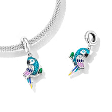 Load image into Gallery viewer, S925 Sterling Silver Parrot Pendant DIY Bracelet Necklace Accessories, Parrot