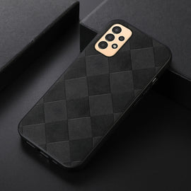 Weave Plaid PU Phone Case, For Samsung Galaxy A13 4G