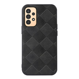 Weave Plaid PU Phone Case, For Samsung Galaxy A13 4G