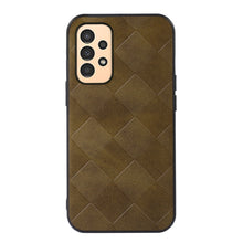 Load image into Gallery viewer, Weave Plaid PU Phone Case, For Samsung Galaxy A13 4G