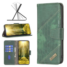 Load image into Gallery viewer, Color Block Crocodile Texture Leather Phone Case, For Xiaomi Poco M4 Pro, For Xiaomi Poco M4 Pro 5G