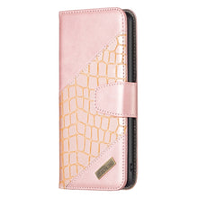 Load image into Gallery viewer, Color Block Crocodile Texture Leather Phone Case, For Xiaomi Poco M4 Pro, For Xiaomi Poco M4 Pro 5G