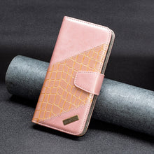Load image into Gallery viewer, Color Block Crocodile Texture Leather Phone Case, For Xiaomi Poco M4 Pro, For Xiaomi Poco M4 Pro 5G