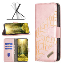 Load image into Gallery viewer, Color Block Crocodile Texture Leather Phone Case, For Xiaomi Poco M4 Pro, For Xiaomi Poco M4 Pro 5G