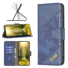 Load image into Gallery viewer, Color Block Crocodile Texture Leather Phone Case, For Xiaomi Poco M4 Pro, For Xiaomi Poco M4 Pro 5G