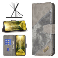 Load image into Gallery viewer, Color Block Crocodile Texture Leather Phone Case, For Xiaomi Poco M4 Pro, For Xiaomi Poco M4 Pro 5G