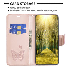 Load image into Gallery viewer, Two Butterflies Embossing Leather Phone Case, For Xiaomi Poco M4 Pro, For Xiaomi Poco M4 Pro 5G