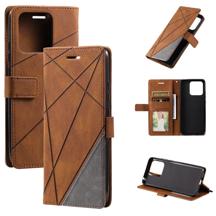 Skin Feel Splicing Leather Phone Case, For Xiaomi 11T, For Xiaomi Redmi Note 11, For Xiaomi Redmi Note 11 Pro, For Xiaomi Redmi K40S, For Xiaomi Redmi Note 11S, For Xiaomi Redmi 10C 4G Global/10 India, For Xiaomi Poco X4 Pro 5G, For Xiaomi Poco M4 Pro ...
