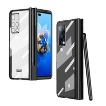 Load image into Gallery viewer, Electroplating Hinge Phone Case with Stylus, For Huawei Mate X2, For Honor Magic V, For Samsung Galaxy Z Fold2 5G, For Xiaomi Mi Mix Fold, For Samsung Galaxy Z Fold2 5G with Film