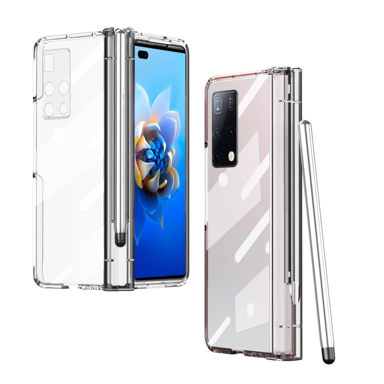 Electroplating Hinge Phone Case with Stylus, For Huawei Mate X2, For Honor Magic V, For Samsung Galaxy Z Fold2 5G, For Xiaomi Mi Mix Fold, For Samsung Galaxy Z Fold2 5G with Film