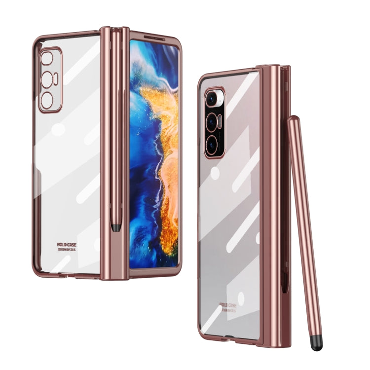 Electroplating Hinge Phone Case with Stylus, For Huawei Mate X2, For Honor Magic V, For Samsung Galaxy Z Fold2 5G, For Xiaomi Mi Mix Fold, For Samsung Galaxy Z Fold2 5G with Film