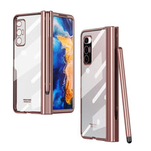 Load image into Gallery viewer, Electroplating Hinge Phone Case with Stylus, For Huawei Mate X2, For Honor Magic V, For Samsung Galaxy Z Fold2 5G, For Xiaomi Mi Mix Fold, For Samsung Galaxy Z Fold2 5G with Film