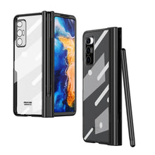 Load image into Gallery viewer, Electroplating Hinge Phone Case with Stylus, For Huawei Mate X2, For Honor Magic V, For Samsung Galaxy Z Fold2 5G, For Xiaomi Mi Mix Fold, For Samsung Galaxy Z Fold2 5G with Film