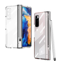 Load image into Gallery viewer, Electroplating Hinge Phone Case with Stylus, For Huawei Mate X2, For Honor Magic V, For Samsung Galaxy Z Fold2 5G, For Xiaomi Mi Mix Fold, For Samsung Galaxy Z Fold2 5G with Film