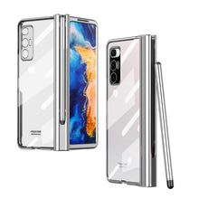 Load image into Gallery viewer, Electroplating Hinge Phone Case with Stylus, For Huawei Mate X2, For Honor Magic V, For Samsung Galaxy Z Fold2 5G, For Xiaomi Mi Mix Fold, For Samsung Galaxy Z Fold2 5G with Film