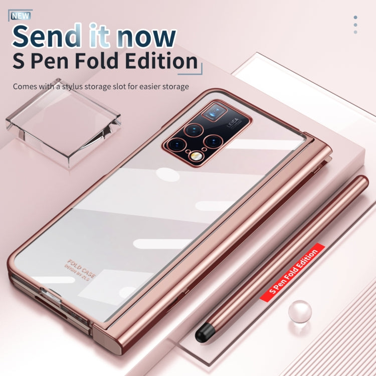 Full Body Electroplating Hinge Phone Case with Stylus, For Huawei Mate X2 with Film, For Honor Magic V with Film, For Xiaomi Mi Mix Fold with Film