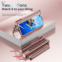 Load image into Gallery viewer, Full Body Electroplating Hinge Phone Case with Stylus, For Huawei Mate X2 with Film, For Honor Magic V with Film, For Samsung Galaxy Z Fold2 5G with Film, For Xiaomi Mi Mix Fold with Film, For Samsung Galaxy Z Fold2 5G