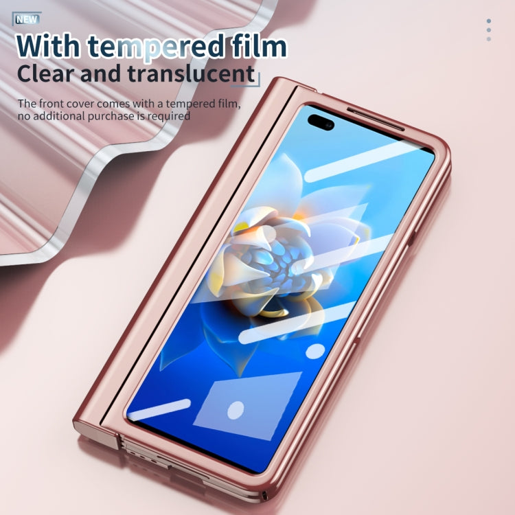Full Body Electroplating Hinge Phone Case with Stylus, For Huawei Mate X2 with Film, For Honor Magic V with Film, For Samsung Galaxy Z Fold2 5G with Film, For Xiaomi Mi Mix Fold with Film, For Samsung Galaxy Z Fold2 5G