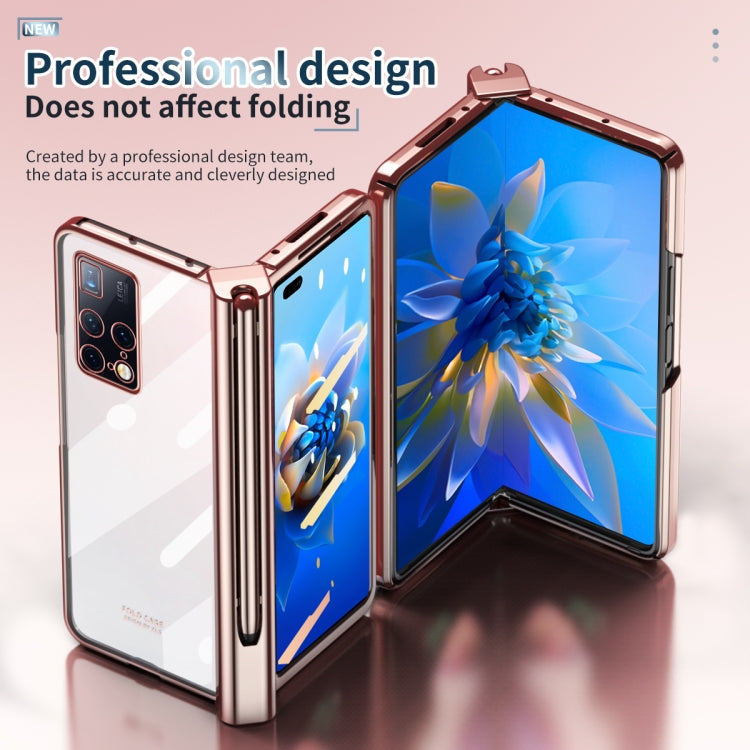 Full Body Electroplating Hinge Phone Case with Stylus, For Huawei Mate X2 with Film, For Honor Magic V with Film, For Xiaomi Mi Mix Fold with Film