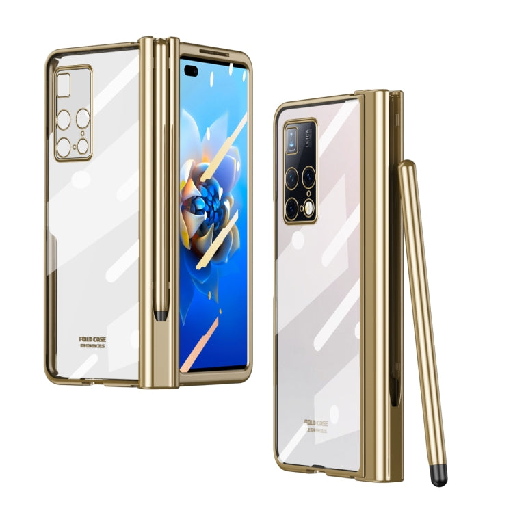 Full Body Electroplating Hinge Phone Case with Stylus, For Huawei Mate X2 with Film, For Honor Magic V with Film, For Samsung Galaxy Z Fold2 5G with Film, For Xiaomi Mi Mix Fold with Film, For Samsung Galaxy Z Fold2 5G