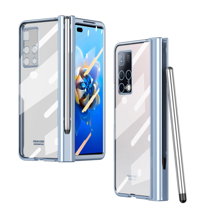 Full Body Electroplating Hinge Phone Case with Stylus, For Huawei Mate X2 with Film, For Honor Magic V with Film, For Samsung Galaxy Z Fold2 5G with Film, For Xiaomi Mi Mix Fold with Film, For Samsung Galaxy Z Fold2 5G