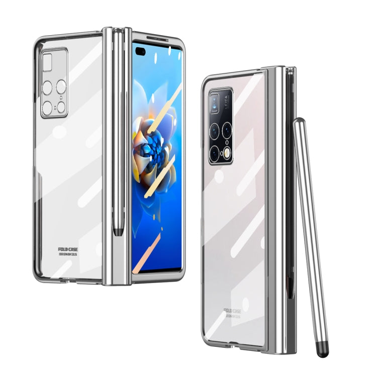 Full Body Electroplating Hinge Phone Case with Stylus, For Huawei Mate X2 with Film, For Honor Magic V with Film, For Xiaomi Mi Mix Fold with Film