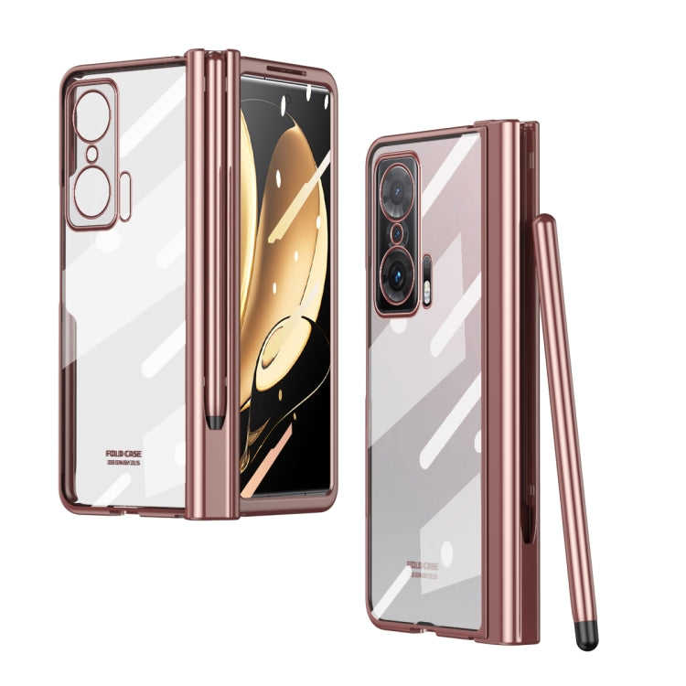 Full Body Electroplating Hinge Phone Case with Stylus, For Huawei Mate X2 with Film, For Honor Magic V with Film, For Samsung Galaxy Z Fold2 5G with Film, For Xiaomi Mi Mix Fold with Film, For Samsung Galaxy Z Fold2 5G