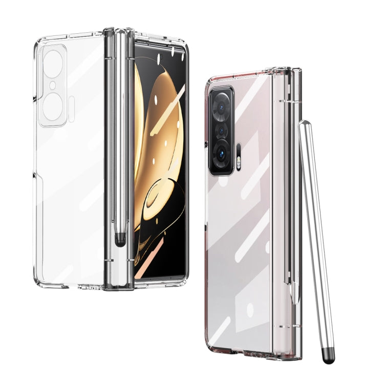 Full Body Electroplating Hinge Phone Case with Stylus, For Huawei Mate X2 with Film, For Honor Magic V with Film, For Samsung Galaxy Z Fold2 5G with Film, For Xiaomi Mi Mix Fold with Film, For Samsung Galaxy Z Fold2 5G