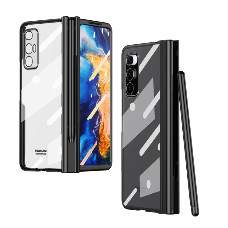 Full Body Electroplating Hinge Phone Case with Stylus, For Huawei Mate X2 with Film, For Honor Magic V with Film, For Samsung Galaxy Z Fold2 5G with Film, For Xiaomi Mi Mix Fold with Film, For Samsung Galaxy Z Fold2 5G