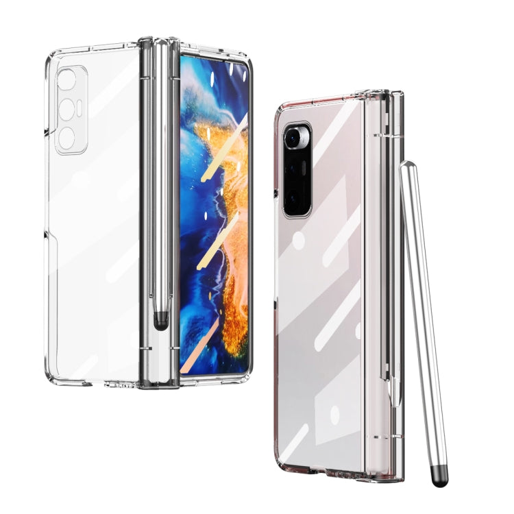 Full Body Electroplating Hinge Phone Case with Stylus, For Huawei Mate X2 with Film, For Honor Magic V with Film, For Samsung Galaxy Z Fold2 5G with Film, For Xiaomi Mi Mix Fold with Film, For Samsung Galaxy Z Fold2 5G