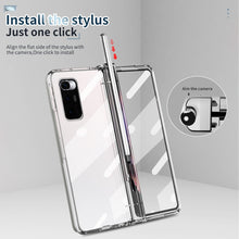 Load image into Gallery viewer, Full Body Electroplating Hinge Phone Case with Stylus, For Xiaomi Mi Mix Fold with Film, For Huawei Mate X2 with Film, For Honor Magic V with Film