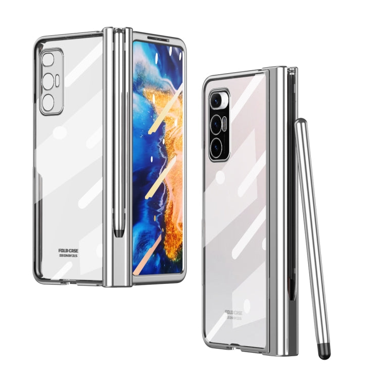 Full Body Electroplating Hinge Phone Case with Stylus, For Huawei Mate X2 with Film, For Honor Magic V with Film, For Samsung Galaxy Z Fold2 5G with Film, For Xiaomi Mi Mix Fold with Film, For Samsung Galaxy Z Fold2 5G