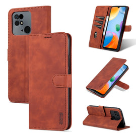 AZNS Skin Feel Calf Texture Flip Leather Phone Case, For Xiaomi Redmi 10C / Redmi 10 India, For Xiaomi Poco X4 Pro 5G