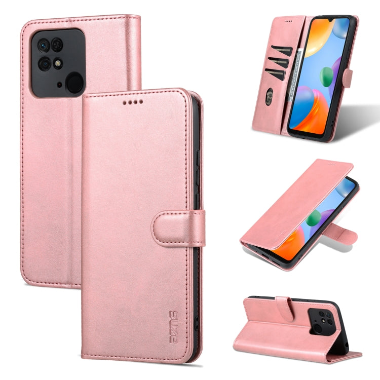 AZNS Skin Feel Calf Texture Flip Leather Phone Case, For Xiaomi Redmi 10C / Redmi 10 India, For Xiaomi Poco X4 Pro 5G