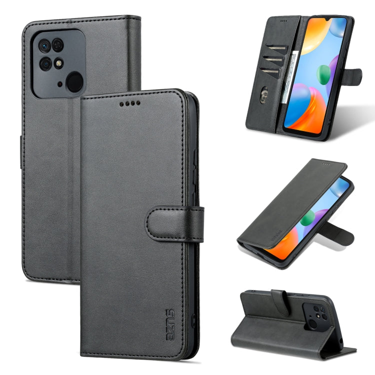 AZNS Skin Feel Calf Texture Flip Leather Phone Case, For Xiaomi Redmi 10C / Redmi 10 India, For Xiaomi Poco X4 Pro 5G