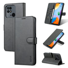 Load image into Gallery viewer, AZNS Skin Feel Calf Texture Flip Leather Phone Case, For Xiaomi Redmi 10C / Redmi 10 India, For Xiaomi Poco X4 Pro 5G