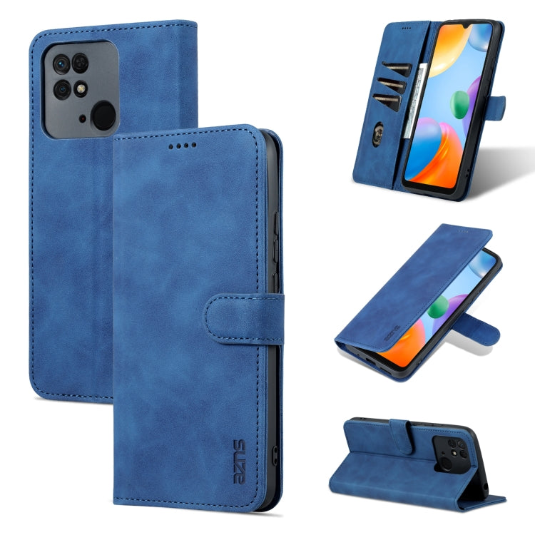 AZNS Skin Feel Calf Texture Flip Leather Phone Case, For Xiaomi Redmi 10C / Redmi 10 India, For Xiaomi Poco X4 Pro 5G