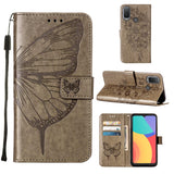 Embossed Butterfly Leather Phone Case, For Alcatel 1L 2021, For Motorola Moto G 5G 2022, For Motorola Moto G52, For OnePlus Nord CE 2 5G, For OPPO A57 5G 2022, For OPPO Realme C31 4G
