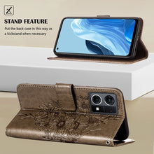Load image into Gallery viewer, Embossed Butterfly Leather Phone Case, For OPPO Reno7 4G/F21 Pro, For Sony Xperia 1 IV, For Sony Xperia 10 IV, For Sony Xperia ACE III, For Xiaomi Redmi 10A, For Samsung Galaxy M33 5G