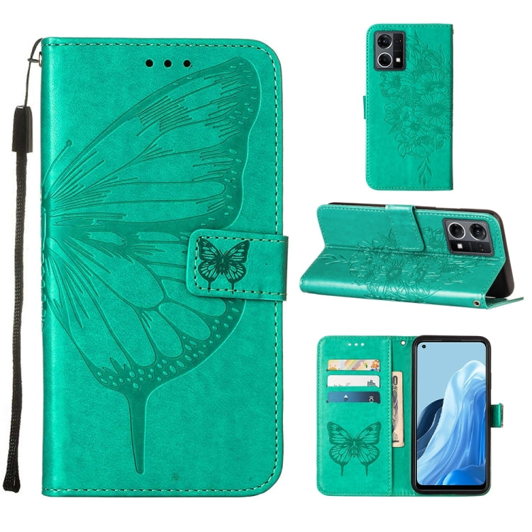 Embossed Butterfly Leather Phone Case, For OPPO Reno7 4G/F21 Pro, For Sony Xperia 1 IV, For Sony Xperia 10 IV, For Sony Xperia ACE III, For Xiaomi Redmi 10A, For Samsung Galaxy M33 5G