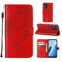 Load image into Gallery viewer, Embossed Butterfly Leather Phone Case, For OPPO Reno7 4G/F21 Pro, For Sony Xperia 1 IV, For Sony Xperia 10 IV, For Sony Xperia ACE III, For Xiaomi Redmi 10A, For Samsung Galaxy M33 5G