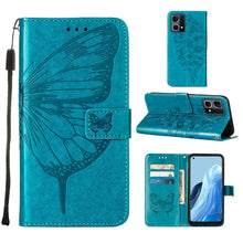 Load image into Gallery viewer, Embossed Butterfly Leather Phone Case, For OPPO Reno7 4G/F21 Pro, For Sony Xperia 1 IV, For Sony Xperia 10 IV, For Sony Xperia ACE III, For Xiaomi Redmi 10A, For Samsung Galaxy M33 5G