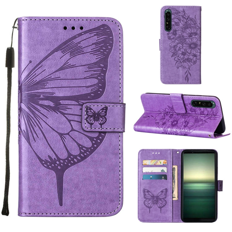 Embossed Butterfly Leather Phone Case, For OPPO Reno7 4G/F21 Pro, For Sony Xperia 1 IV, For Sony Xperia 10 IV, For Sony Xperia ACE III, For Xiaomi Redmi 10A, For Samsung Galaxy M33 5G