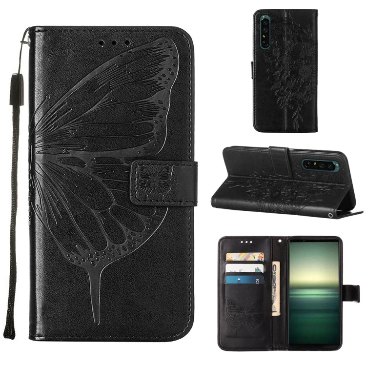 Embossed Butterfly Leather Phone Case, For OPPO Reno7 4G/F21 Pro, For Sony Xperia 1 IV, For Sony Xperia 10 IV, For Sony Xperia ACE III, For Xiaomi Redmi 10A, For Samsung Galaxy M33 5G
