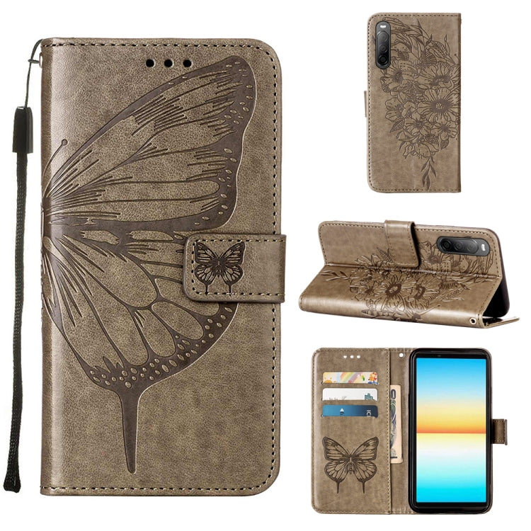 Embossed Butterfly Leather Phone Case, For OPPO Reno7 4G/F21 Pro, For Sony Xperia 1 IV, For Sony Xperia 10 IV, For Sony Xperia ACE III, For Xiaomi Redmi 10A, For Samsung Galaxy M33 5G