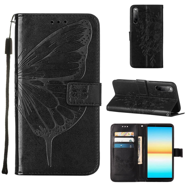 Embossed Butterfly Leather Phone Case, For OPPO Reno7 4G/F21 Pro, For Sony Xperia 1 IV, For Sony Xperia 10 IV, For Sony Xperia ACE III, For Xiaomi Redmi 10A, For Samsung Galaxy M33 5G