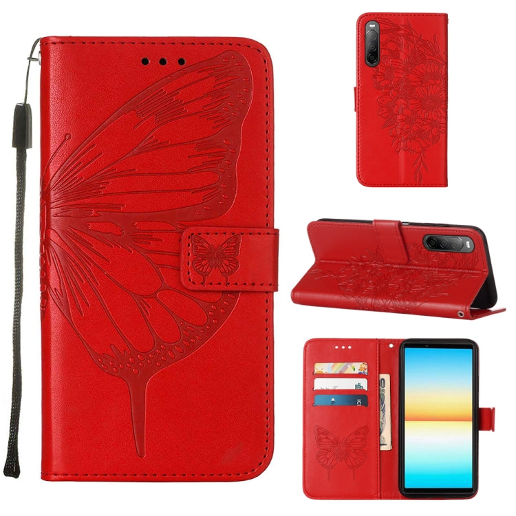 Embossed Butterfly Leather Phone Case, For OPPO Reno7 4G/F21 Pro, For Sony Xperia 1 IV, For Sony Xperia 10 IV, For Sony Xperia ACE III, For Xiaomi Redmi 10A, For Samsung Galaxy M33 5G