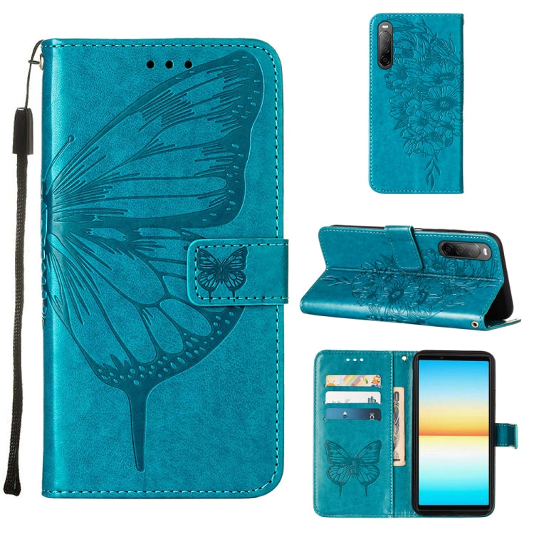 Embossed Butterfly Leather Phone Case, For OPPO Reno7 4G/F21 Pro, For Sony Xperia 1 IV, For Sony Xperia 10 IV, For Sony Xperia ACE III, For Xiaomi Redmi 10A, For Samsung Galaxy M33 5G